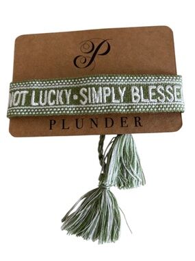 Plunder "Simply Blessed"
Embroidered Bracelet